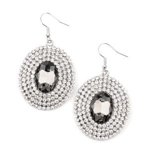 Silver and marquesite earrings
